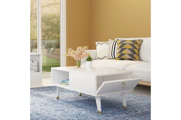 Koruco Soffbord 90x42,4x90 cm - Vit - Möbler - Bord & matgrupp - Soffbord