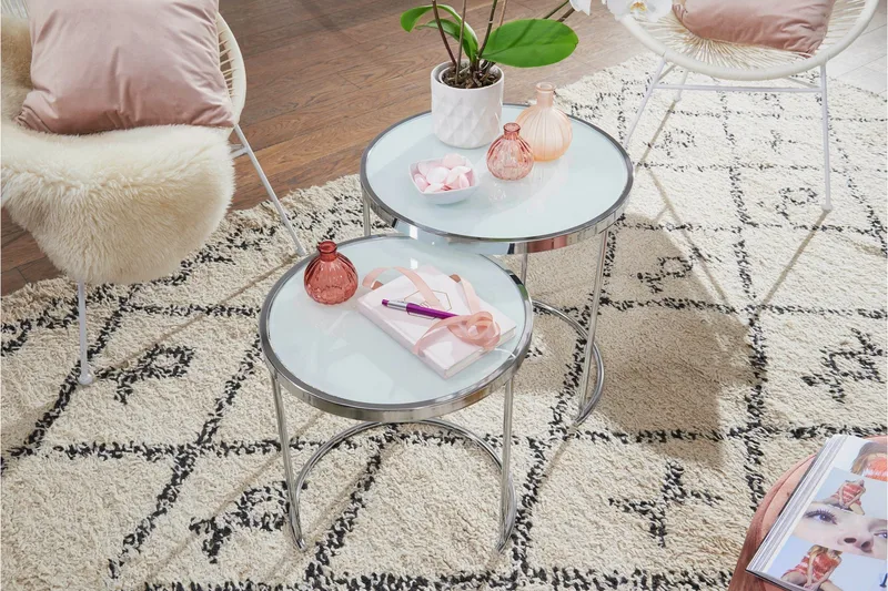 Krecker Satsbord 50 cm - Vit - Möbler - Bord & matgrupp - Soffbord