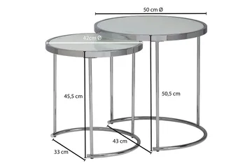Krecker Satsbord 50 cm - Vit - Möbler - Bord & matgrupp - Soffbord