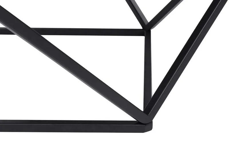 Kubsch Kaffebord Marmormönster - Svart - Möbler - Bord & matgrupp - Soffbord