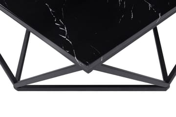 Kubsch Kaffebord Marmormönster - Svart - Möbler - Bord & matgrupp - Soffbord
