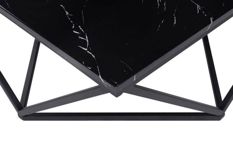 Kubsch Kaffebord Marmormönster - Svart - Möbler - Bord & matgrupp - Soffbord