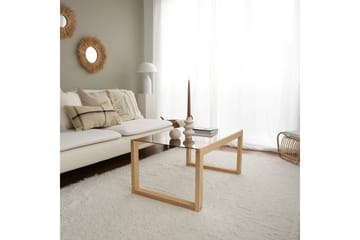 Kuselov Soffbord 85 cm - Ljus Natur/Glas - Möbler - Bord & matgrupp - Soffbord
