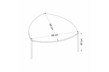 Soffbord Lenny 90 cm - Antracit - Möbler - Bord & matgrupp - Soffbord