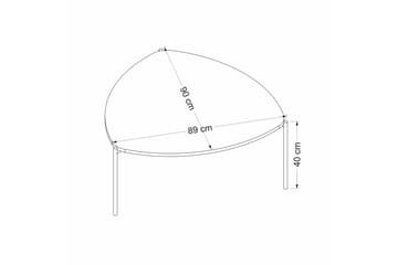 Soffbord Lenny 90 cm - Valnöt - Möbler - Bord & matgrupp - Soffbord