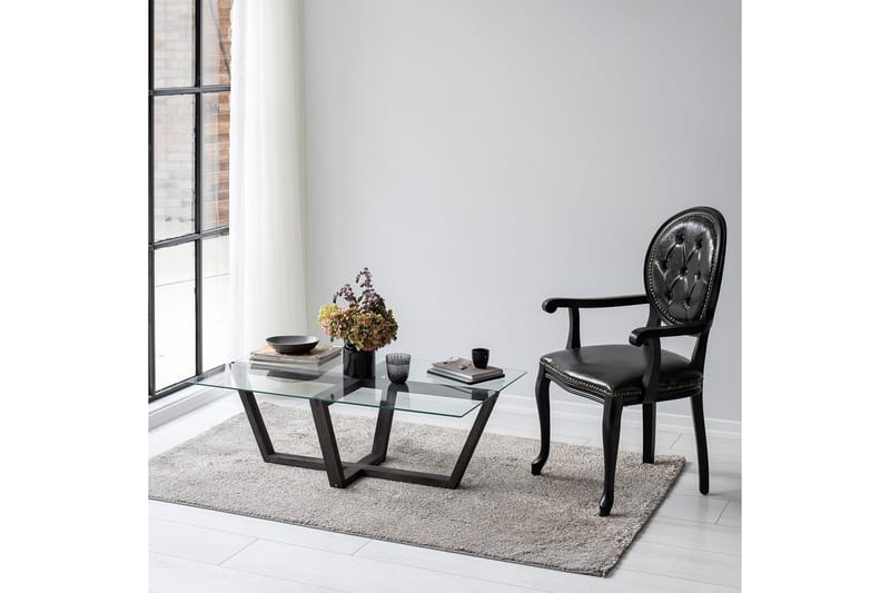 Soffbord Liepene 105x65 cm Svart - Hanah Home - Möbler - Bord & matgrupp - Soffbord