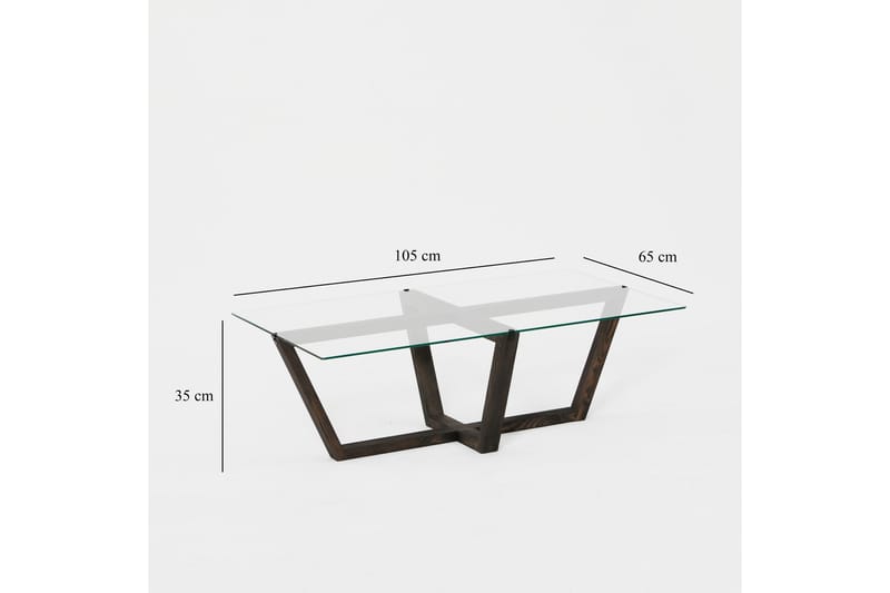 Soffbord Liepene 105x65 cm Svart - Hanah Home - Möbler - Bord & matgrupp - Soffbord