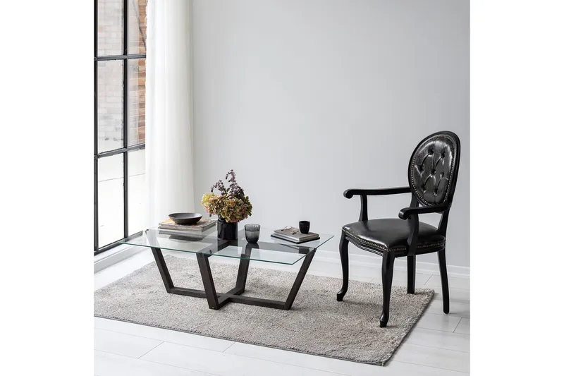 Liepene Soffbord 105x65 cm Svart - Hanah Home - Möbler - Bord & matgrupp - Soffbord