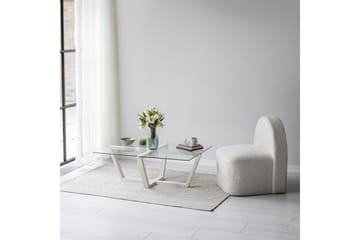 Soffbord Liepene 105x65 cm Vit - Hanah Home - Möbler - Bord & matgrupp - Soffbord