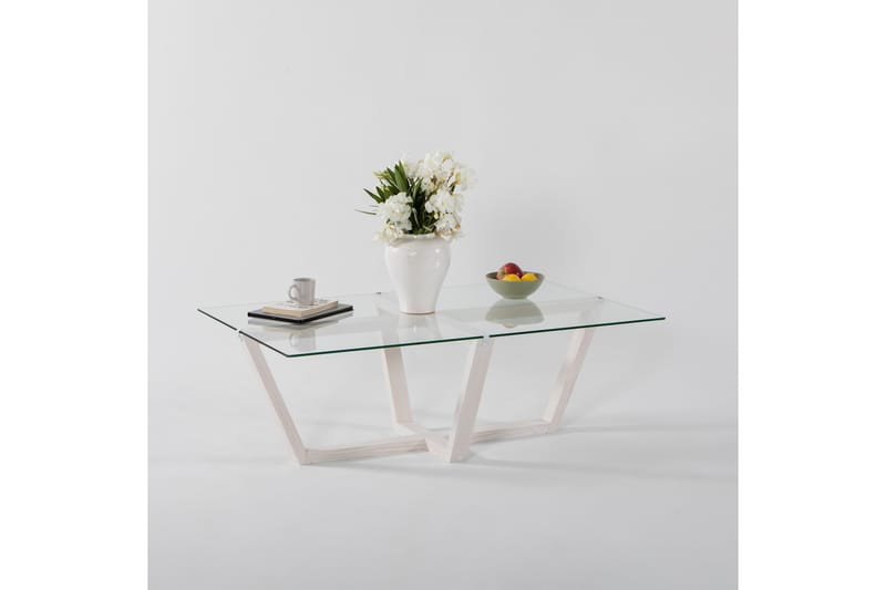 Soffbord Liepene 105x65 cm Vit - Hanah Home - Möbler - Bord & matgrupp - Soffbord