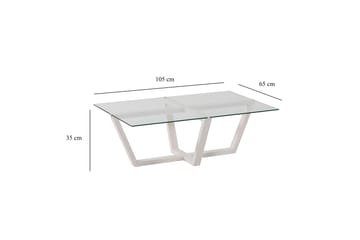 Soffbord Liepene 105x65 cm Vit - Hanah Home - Möbler - Bord & matgrupp - Soffbord