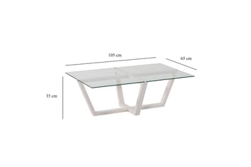 Liepene Soffbord 105x65 cm Vit - Hanah Home - Möbler - Bord & matgrupp - Soffbord