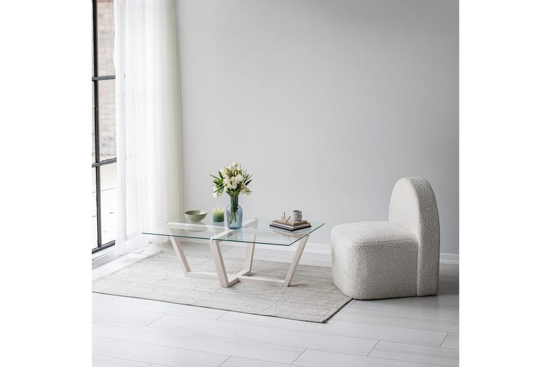 Liepene Soffbord 105x65 cm Vit - Hanah Home - Möbler - Bord & matgrupp - Soffbord