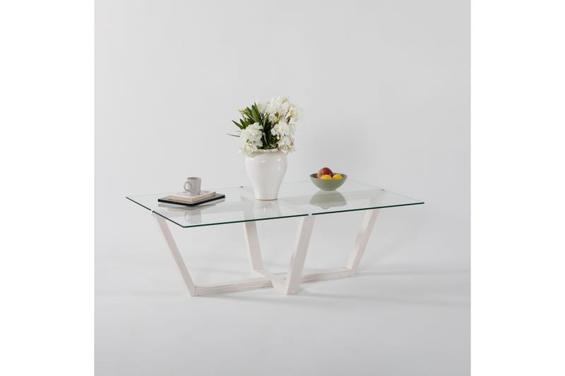 Liepene Soffbord 105x65 cm Vit - Hanah Home - Möbler - Bord & matgrupp - Soffbord