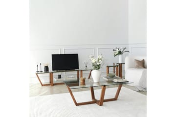 Liepene Soffbord 105x35x105 cm - Brun - Möbler - Bord & matgrupp - Soffbord