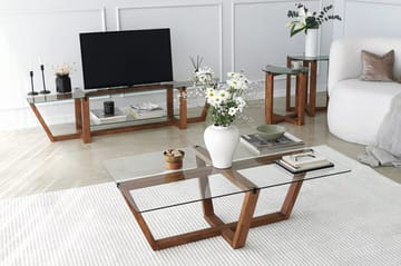 Liepene Soffbord 105x35x105 cm - Brun - Möbler - Bord & matgrupp - Soffbord