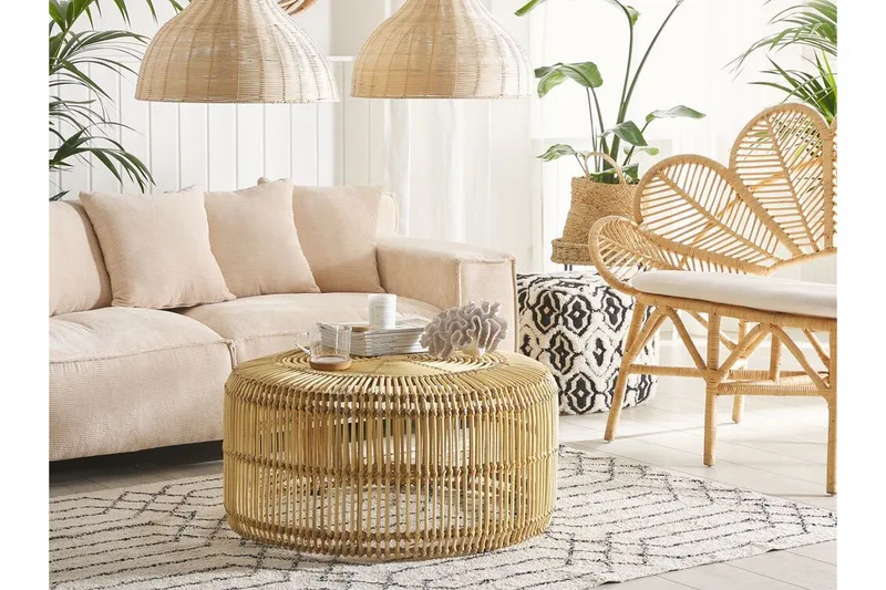 Limni Soffbord 84 cm - Rotting/Ljust Trä - Möbler - Bord & matgrupp - Soffbord