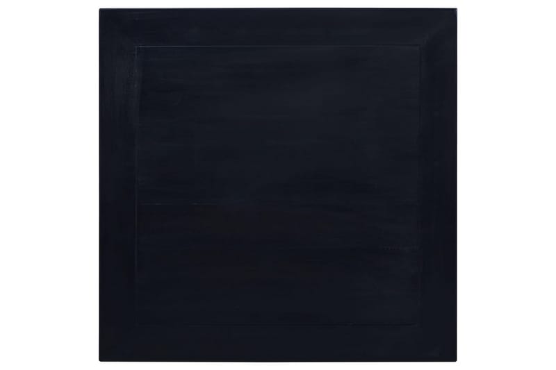 Soffbord ljus svart 68x68x30 cm massiv mahogny - Svart - Soffbord