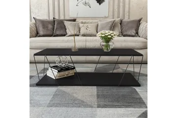 Ljusfors Soffbord 120 cm med Förvaring Hylla - Antracit/Svart - Möbler - Bord & matgrupp - Soffbord - Soffbord med förvaring