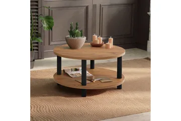 Lofita Soffbord 70x43,7x70 cm Runt - Brun/Svart - Möbler - Bord & matgrupp - Soffbord