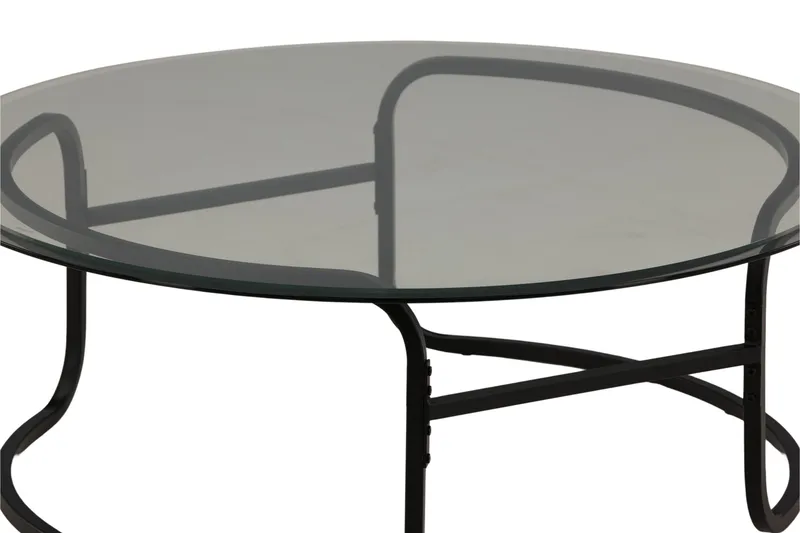 Lomma Soffbord 110 cm Runt - Svart - Möbler - Bord & matgrupp - Soffbord
