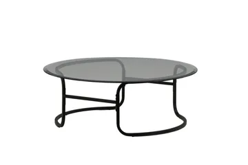 Lomma Soffbord 110 cm Runt - Svart - Möbler - Bord & matgrupp - Soffbord