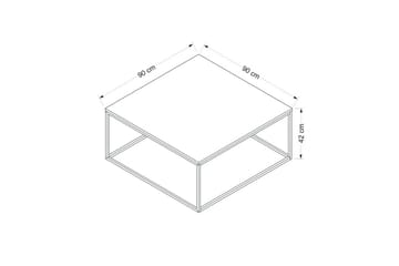 Soffbord Loni 90 cm - Vit - Möbler - Bord & matgrupp - Soffbord