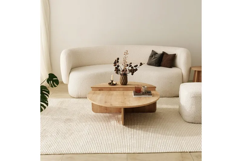 Louvrall Soffbord 90 cm - Ek - Möbler - Bord & matgrupp - Soffbord