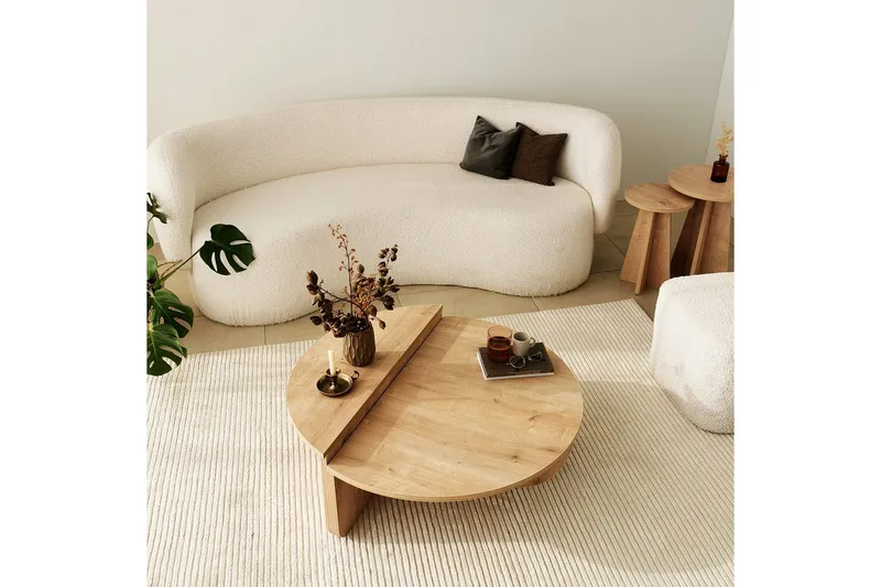 Louvrall Soffbord 90 cm - Ek - Möbler - Bord & matgrupp - Soffbord