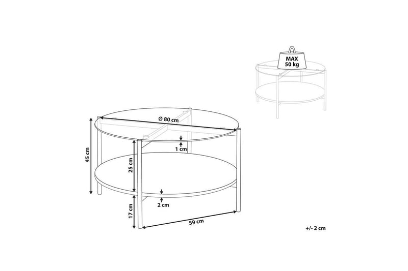Soffbord Lovell Silver/ljust trä - Silver/ljust trä - Möbler - Bord & matgrupp - Soffbord