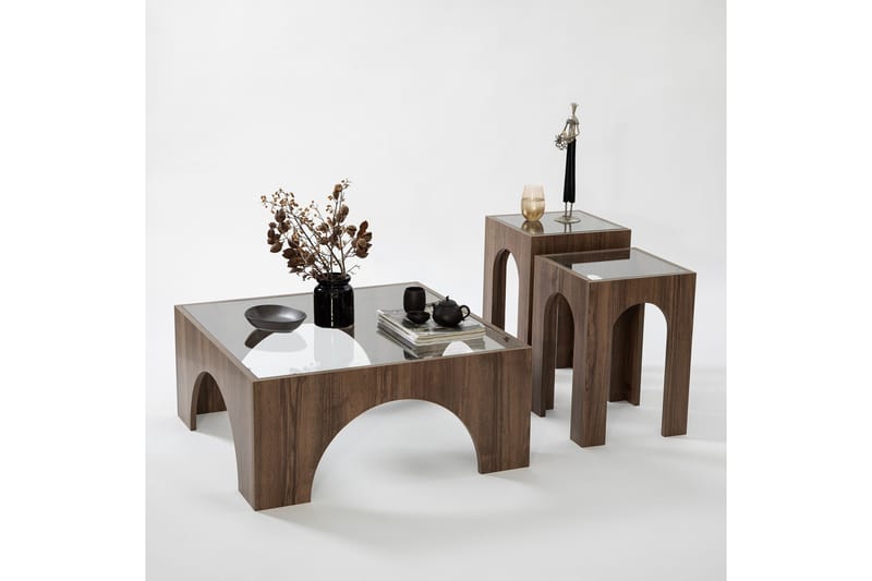 Lowan Soffbord 80 cm - Mörkbrun - Möbler - Bord & matgrupp - Soffbord