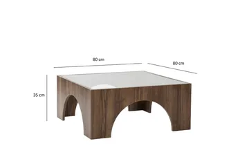 Lowan Soffbord 80 cm - Mörkbrun - Möbler - Bord & matgrupp - Soffbord