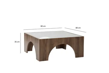 Lowan Soffbord 80 cm - Valnöt - Möbler - Bord & matgrupp - Soffbord