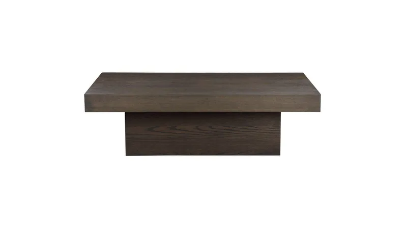 Soffbord Lunvik 130x70 cm - Brunlackad och vitpigmenterad finish - Möbler - Bord & matgrupp - Soffbord