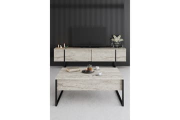 Soffbord Luxe 90 cm - Beige/Svart - Möbler - Bord & matgrupp - Soffbord