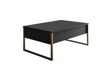 Soffbord Luxe 90x40 cm Svart/Guld