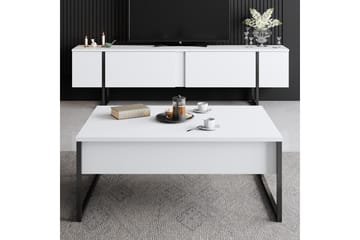 Luxe Soffbord 90x40 cm Vit/Svart - Hanah Home - Möbler - Bord & matgrupp - Soffbord