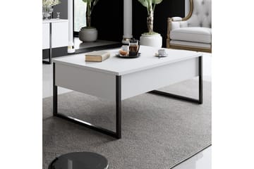 Luxe Soffbord 90x40 cm Vit/Svart - Hanah Home - Möbler - Bord & matgrupp - Soffbord