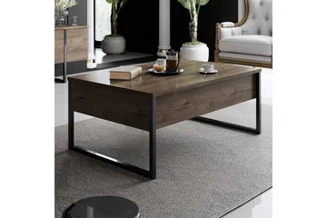 Luxe Soffbord 90x40 cm Brun/Svart - Hanah Home - Möbler - Bord & matgrupp - Soffbord