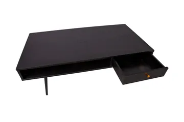 Luxem Soffbord 115 cm med Förvaring Låda + Hylla - Svart/Koppar - Möbler - Bord & matgrupp - Soffbord - Soffbord med förvaring