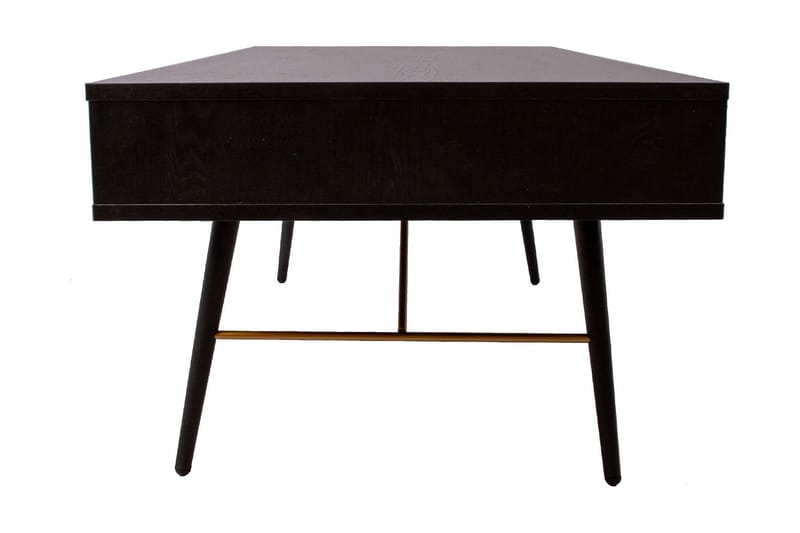 Luxem Soffbord 115 cm med Förvaring Låda + Hylla - Svart/Koppar - Möbler - Bord & matgrupp - Soffbord - Soffbord med förvaring