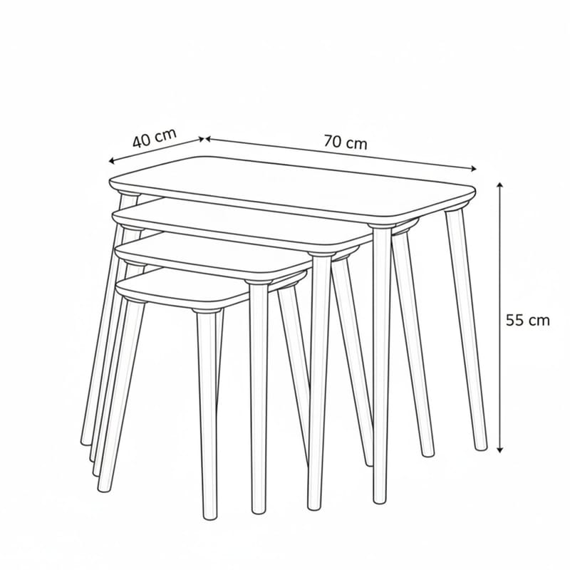 Lyvenn Satsbord 70 cm - Ek - Möbler - Bord & matgrupp - Soffbord - Kistbord