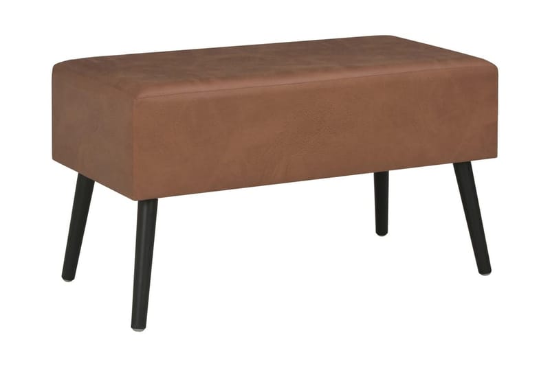 Soffbord mörkbrun 80x40x46 cm konstläder - Brun - Soffbord