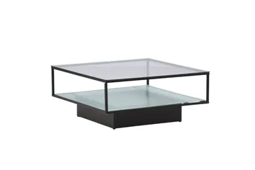 Maglehem Soffbord 90x90x37,5 cm - Svart - Möbler - Bord & matgrupp - Soffbord - Soffbord med förvaring