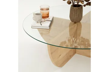 Makhan Soffbord 90 cm - Ek - Möbler - Bord & matgrupp - Soffbord