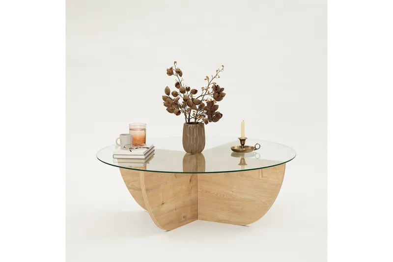 Makhan Soffbord 90 cm - Ek - Möbler - Bord & matgrupp - Soffbord