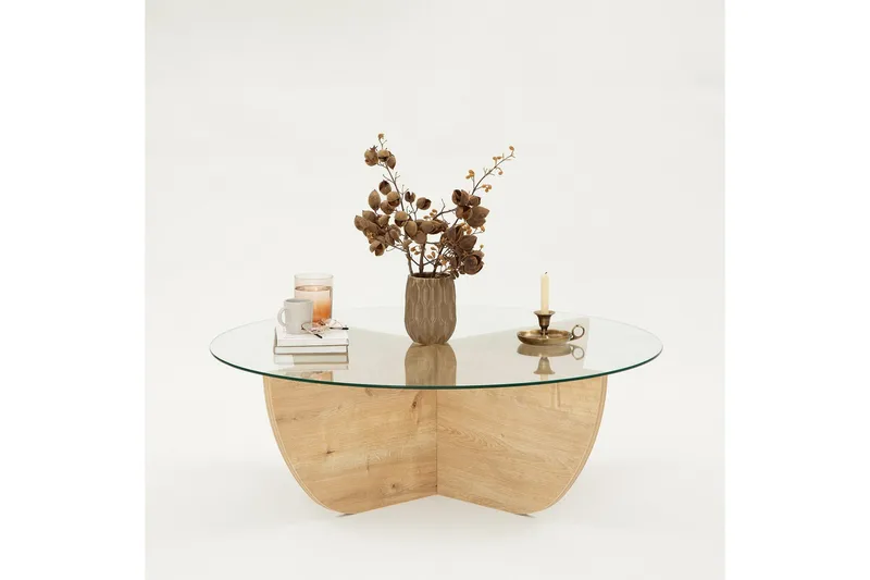 Makhan Soffbord 90 cm - Ek - Möbler - Bord & matgrupp - Soffbord