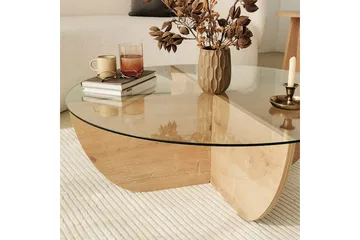 Makhan Soffbord 90 cm - Ek - Möbler - Bord & matgrupp - Soffbord