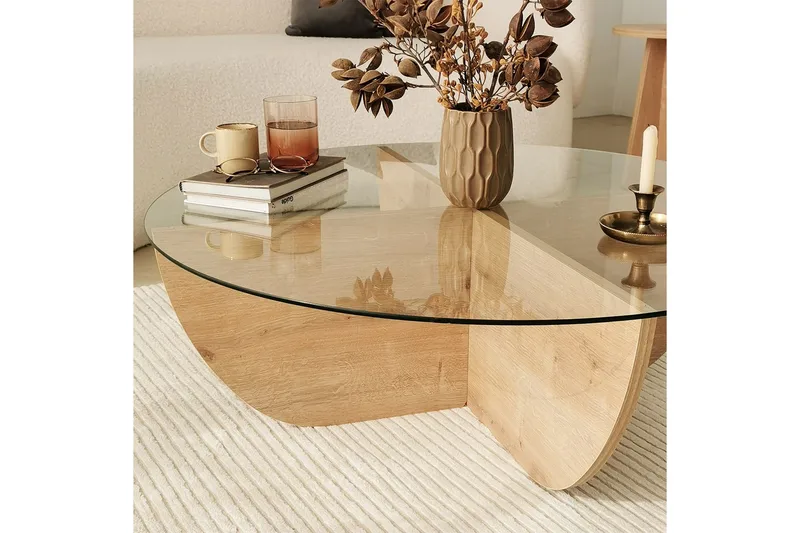 Makhan Soffbord 90 cm - Ek - Möbler - Bord & matgrupp - Soffbord