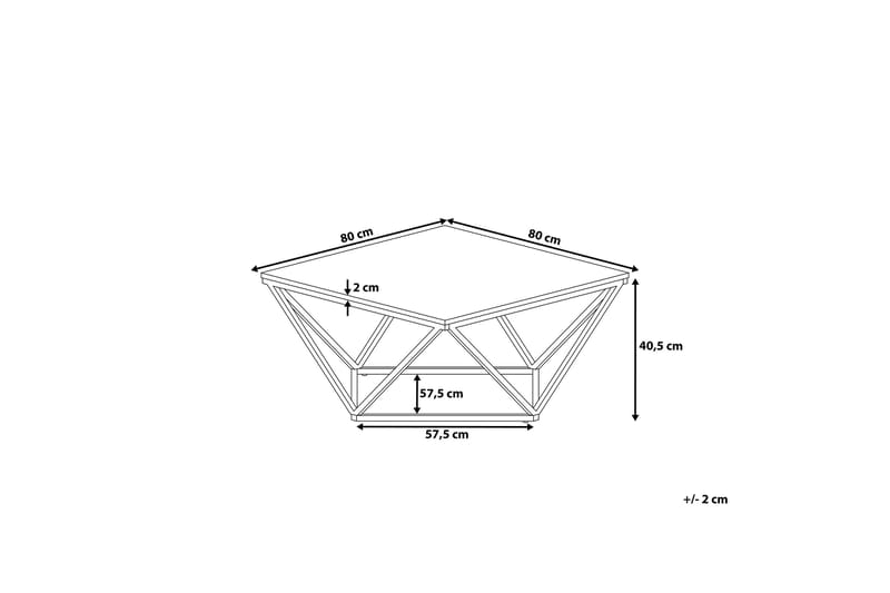 Malibu Soffbord 80 cm - Vit - Möbler - Bord & matgrupp - Soffbord
